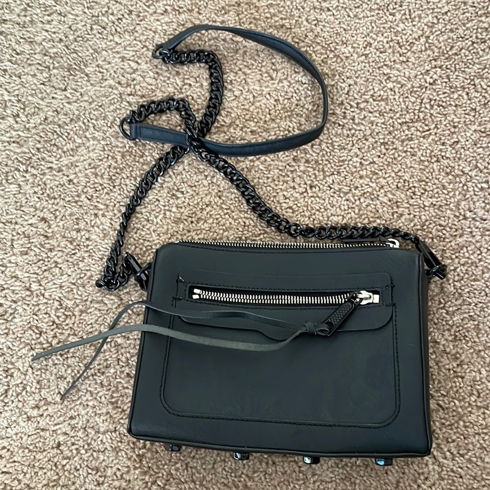 Rebecca Minkoff black cross body bag in excellent used condition